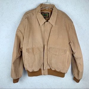 Vintage GIII Global Identity leather bomber jacket